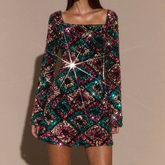 Party Sexy Women's Backless Elegant Cocktail Mini Dress